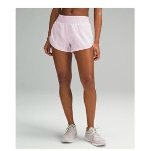 Lululemon Track That High-Rise Lined Short 3" Meadowsweet Pink Size 4